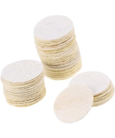 Beaupretty 200 Pcs Natural Loofah Exfoliating Sponges - Skin Scrub Pad Shower & Facial Care Wipes for Glowing Skin - Buy Online on GoSupps.com