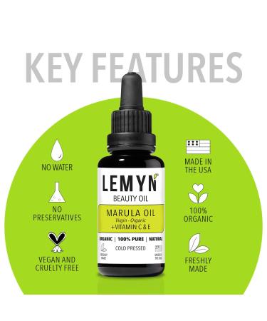 Virgin Marula Face Oil | Organic & Vegan | Vitamin C & E Hydration | Anti-Aging Moisturizer | Cruelty-Free Skincare 1 Fl Oz - Buy Online on GoSupps.com