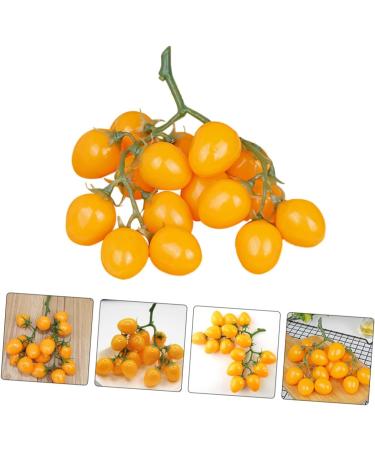 ABOOFAN Faux Fruit Decor Realistic Simulated Small Tomatoes Cherry Home Decor Fruit Home Ornament Party Decor Photography Props Home Supplies Foam Window Early Teaching Aids Yellow 4.00X2.00X2.00CM - Buy Online on GoSupps.com