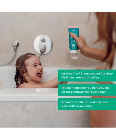  boep boep Family Shampoo for Kids & Adults | Gentle 2-in-1 Shampoo & Shower Gel for the Whole Family | Certified Natural Cosmetics (500ml) - Buy Online on GoSupps.com