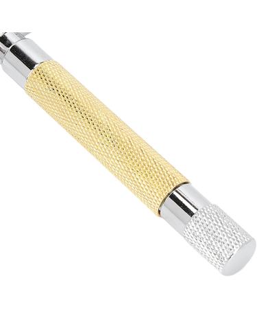 Double-Sided Safety Razor | Manual Retro Razor | Non-Slip Gold Design for Home & Travel - International Shipping Available - Buy Online on GoSupps.com