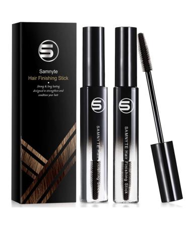 Samnyte Hair Finishing Stick 2 Pack 18ML Hair Feel Stick Hair Mascara for Flyaway Hair Tamer Shaping Gel Moisturizing Not-greasy Flash Moment Stick Bangs Stereotypes Cream 18 ml (Pack of 2) - Buy Online on GoSupps.com