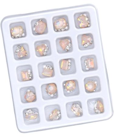 Nail Rhinestones 3D Accessories 20pcs Multiple Shapes Crystal Rhinestones Nail Decoration for Travel (05) - Buy Online on GoSupps.com