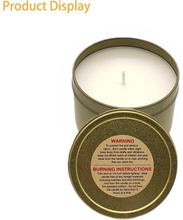 PMCDS2G Candle Warning Labels - 500 Roll Waterproof Safety Stickers for Jars, Tins, Votives - Kraft Paper Decals - Buy Online on GoSupps.com