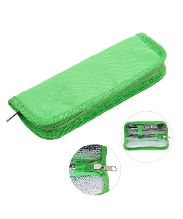 Insulin Refrigerated Box and Syringe Travel Bag - Portable Diabetes Storage for Cold Pen Supplies - Green - Buy Online on GoSupps.com