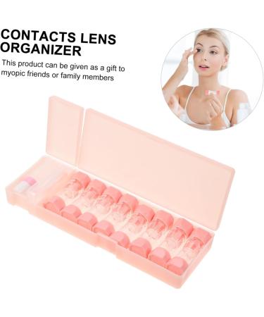 Plafope Pink 8-Style Colored Contact Lenses Travel Case - Portable Lens Care Kit & Accessories for Eye Contacts | 21x7x2.5cm - Buy Online on GoSupps.com