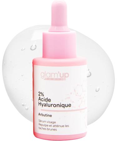  Glam Up Glam Up Paris - Plumping Face Serum - 2% Hyaluronic Acid - Arbutin - Moisturizing - Reduces Dark Spots - K-Beauty - 30 ml - Buy Online on GoSupps.com