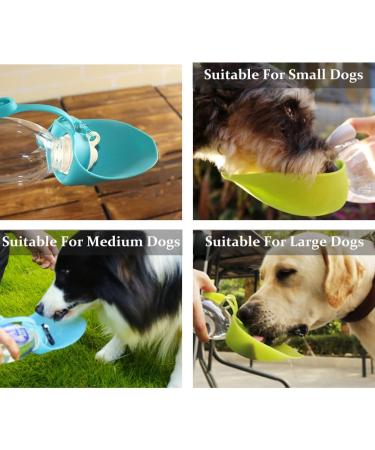 Petsoign Portable Dog Water Bottle | Silicone Travel Drinking Bottle for Outdoor Adventures - Blue - Buy Online on GoSupps.com