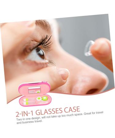 JECOMPRIS Double-Sided Glasses Case - Dual Contact Lens Solution & Travel Accessories | Portable Filigree Glass Box Storage - Buy Online on GoSupps.com