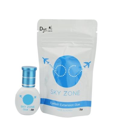 Eyelash Extension Glue sky zone 5 ml/Volume and Classic lashes/1-2 Sec Drying time/Retention 7 weeks/Latex free/Mink/Silk/Low fumes