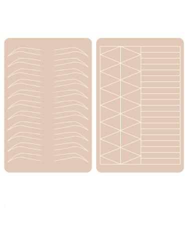 Guapa 1pc Silicone Eyebrow Practice Skin Ombre Powder Brows Fake Skin Sheet Double Sides Microblading Practice Skin for Tattoo Artists and Beginners (1 piece)