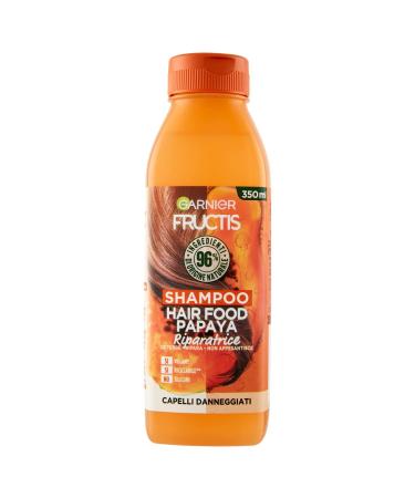 Garnier Fructis Hair Food Papaya Repair Shampoo for damaged hair 96% natural ingredients silicone-free