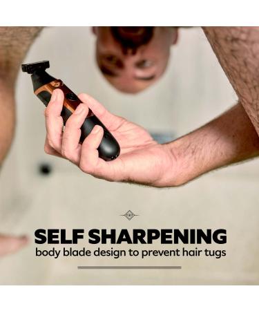 Dollar Shave Club Double Header Electric Trimmer - 2-in-1 Beard Trimmer and Body Groomer | Waterproof Black Electric Razor - Buy Online on GoSupps.com