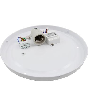 McShine Star Ceiling Lamp 1-Flame E27 with Motion Detector | White Ceiling Light for Hallway Staircase & Basement - Buy Online on GoSupps.com