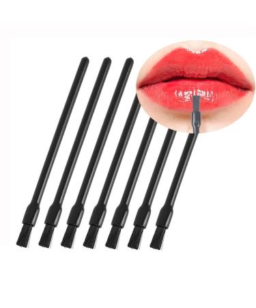 20PCS Disposable Lip Gloss Brushes Black Lipstick Wands Applicator Flat Brush Makeup Cosmetic Tools Nail Polish Brush Multifunctional Makeup Brushes for Women
