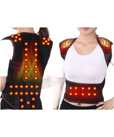 Derbut Magnetic Backrest Heating Therapy Vest - Waist Support & Posture Correction (56 Magnets Size L/XL) for Spine & Lumbar Support - Buy Online on GoSupps.com