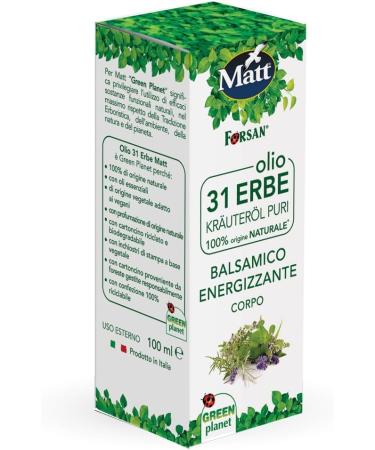  Matt 31 Herbs Body and Hair Oil with Anti-inflammatory and Strengthening Action 100 ml - Buy Online on GoSupps.com