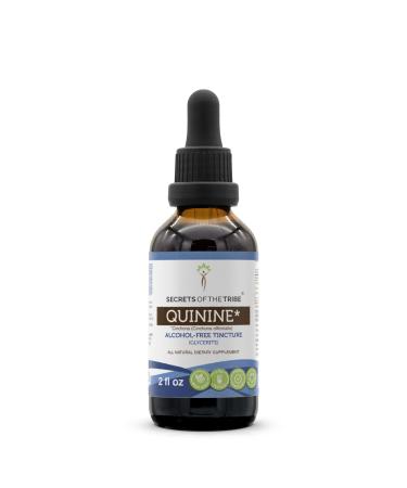 Secrets of the Tribe Quinine Tincture Alcohol-Free Extract Quinine (Cinchona officinalis) Dried Bark 2 oz 2 Fl Oz (Pack of 1)