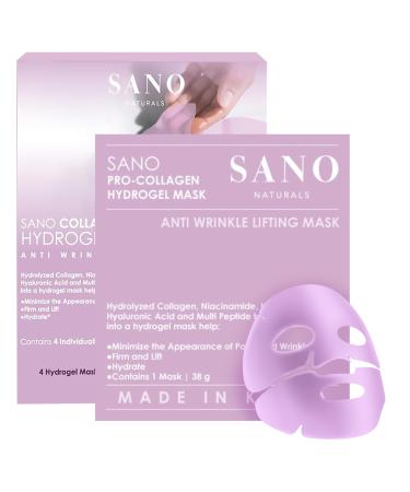 Overnight Collagen Face Mask - Made in Korea - Deep Collagen Anti Wrinkle Lifting Mask w/ Niacinamide Hyaluronic Acid & Tripeptides for Anti Aging Minimizing Pore Appearance Lifting & Firming
