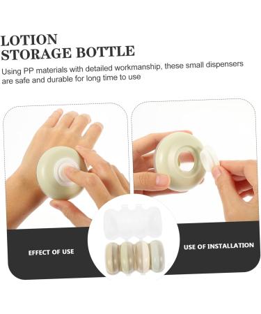 FOMIYES 5 Sets Travel Bottle Travel Containers Daily Use Lotion Jar Travel Essentials Toiletries Airless Pump Jar Foundation Travel Soap Lotion Container White Pp Dish Soap Filling - Buy Online on GoSupps.com