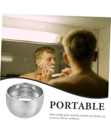 Buy Biudeco Double-Walled Stainless Steel Foam Shell for Shaving Cream - Metal Soap Bowl for Men | International Shipping Available - Buy Online on GoSupps.com