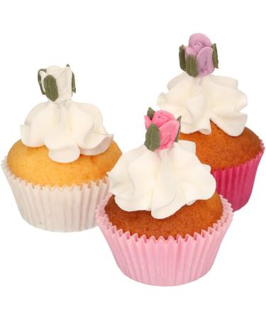 FunCakes Sugar Decorations Roses with Leafs: Ready to Use for Cake Decoration Perfect for Cupcakes Muffins and more Glutenfree certified Set/16 Mix 6 - Buy Online on GoSupps.com
