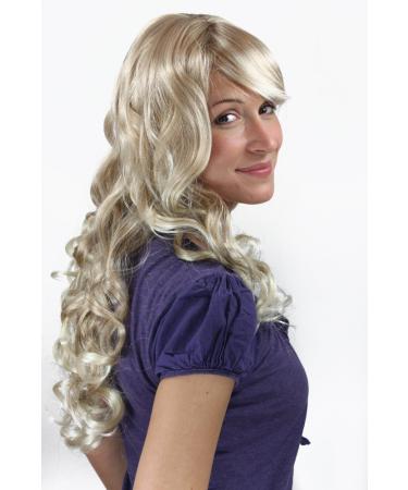 WIG ME UP 7633-27T613 Curly Long Blonde Wig with Bangs | Stylish & Versatile International Shipping - Buy Online on GoSupps.com