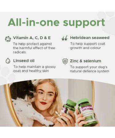 Vitabiotics Superdog Health and Vitality | Comprehensive Supplement For Dogs with Linseed Oil Ginseng & Vitamins A C D & E | From UK's No.1 Vitamin Company - Buy Online on GoSupps.com