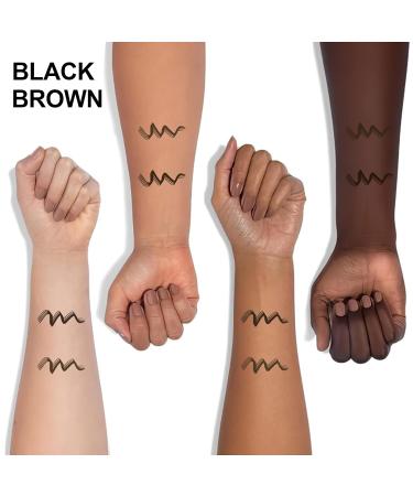 Rechoo Eyebrow Pencil - Waterproof Dark Brown Liquid Brow Pen with Micro Fork Tip for Natural Eye Makeup | Long Lasting & Smudge-Proof - Buy Online on GoSupps.com