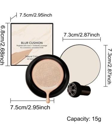  WJnflQN Cushion Foundation Moisturizing and Covering 15g Air Cushion Makeup for Women For Sensitive Skin Mature Skin Travel Beach Dating Evening  - Buy Online on GoSupps.com
