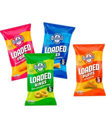 Seabrook Chips Crisps Bags Collections - Random Mixed Flavours of Seabrook Mini Chips Bags (20 x Mixed Mini Bags) - Buy Online on GoSupps.com