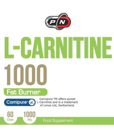 L-Carnitine 1000mg Capsules - Pure Nutrition USA (60 Caps) - Buy Online on GoSupps.com