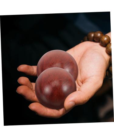 Gleavi Gymnastics Handballs & Massage Balls Set - Wooden Fitness Stress Relief Baoding Balls in Rosewood Gift Box - Buy Online on GoSupps.com