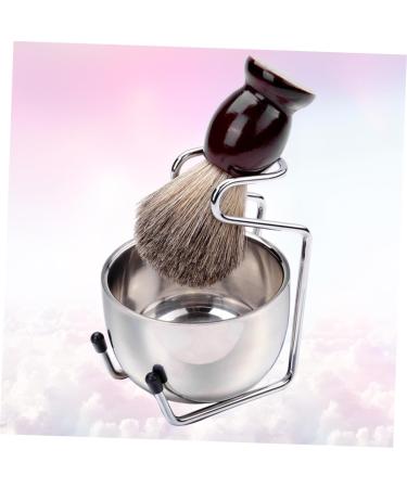 Buy Ipet Boom 3ST Roof Hair Brush & Razor Brush Set - Mustache Holder & Shaving Bowl | Premium Bamboo Shaving Tools for an Effortless Grooming Experience - Buy Online on GoSupps.com