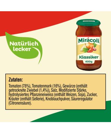 MIR COLI Classic Pasta Sauce - 6 Jars (6 x 400g) | Authentic Italian Flavor for International Shipping - Buy Online on GoSupps.com