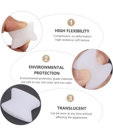 Hemoton Straightener - 15 Pairs Silicone Gel Hallux Pads & Foot Protectors for Overlapping Toes & Big Separation | International Shipping Available - Buy Online on GoSupps.com