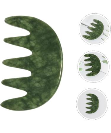 Combined Jade Massage Comb - Scalp Massager & Body Massage Tool for Ultimate Relaxation - Buy Online on GoSupps.com