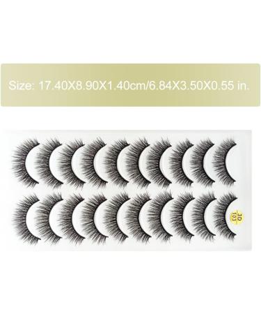 FRCOLOR 10 Pairs of False Eyelashes Fluffy Pesta as Postizas Natural Artificial Eyelashes Long Black Thick Eyelashes Magnetic Eyelashes Natural Look 3D Adhesive Form Chemical Fibre - Buy Online on GoSupps.com