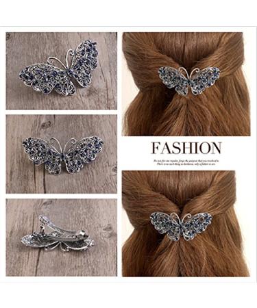 Buy ROSENICE Rhinestone Butterfly Hair Clip | Elegant Hair Accessory for Women | International Shipping Available - Buy Online on GoSupps.com