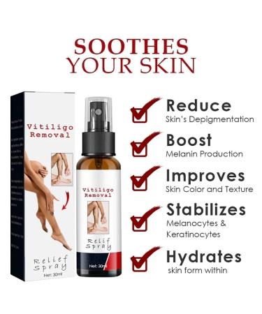 NEUKIN Vitiligo Removal Relief Spray - Skin Repair & Care Treatment for White Spots - 2Count Pack - Buy Online on GoSupps.com