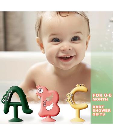 Buy Dcpshtry Baby Bite Toys - 3 Silicone Teething Toys for Dental Relief & Cognitive Development | Bath-Friendly for Ages 3-24 Months - Buy Online on GoSupps.com