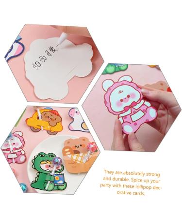 Alipis 120 Pcs Lollipop Card Lollipop Holder Card Greeting Card Decor Lollipops Cartoon Candy Lollipop Holder Vday Party Favors Lovely Candy Holder Lollipop Supplies Candy Stand Tool As Shownx2pcs 9X7.9CMx2pcs - Buy Online on GoSupps.com