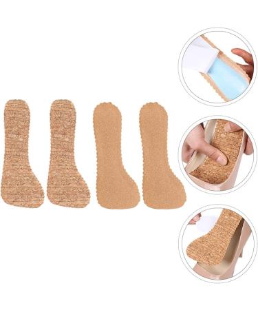 2 Pairs Abaodam Women's Heel Cushion Inserts - Cork Adhesive Shoe Insoles for Comfort and Support - Buy Online on GoSupps.com