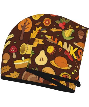 Thanksgiving Microfiber Hair Towel - Soft Super Absorbent Hair Wrap for Women's Long Curly & Thick Hair - Buy Online on GoSupps.com