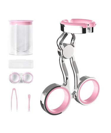 Colored contact lenses carrying aids contact lens-eye eyelid Dehner eye contact-remover tweezers contact lens lids carrying tools for new users pink rose