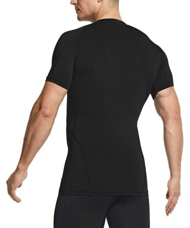 TSLA Men's UPF 50+ Quick Dry Compression Shirt 1/3 Pack - Black X-Large - Buy Online on GoSupps.com