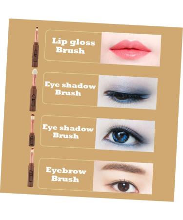 NOLITOY Banana Hair Korean Lip Brush - Eyebrow & Lip Gloss Organizer with Cover | Eye Shadow & Nail Polish Kit - Perfect Gift for Birthdays - Buy Online on GoSupps.com