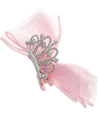 FRCOLOR Girl Hair Accessories bow hairpin bow hair clips pink hair bows for girls bows for girls hair princess clip bow clips bows bow hair clips for girls child crystal Mesh hair - Buy Online on GoSupps.com