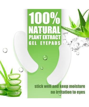 Lunamoon 50 Pairs Eye Pads for Eyelash Extensions | Boat Shape Under Eye Pads & Patches | Mini Golden Accessories - Buy Online on GoSupps.com