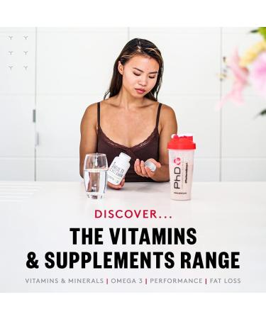 PhD Nutrition Beta Alanine & L-Histidine Supplement - Delays Muscle Fatigue, Boosts Athletic Performance - Vegan, Dairy-Free, Gluten-Free - 90 Capsules - Buy Online on GoSupps.com